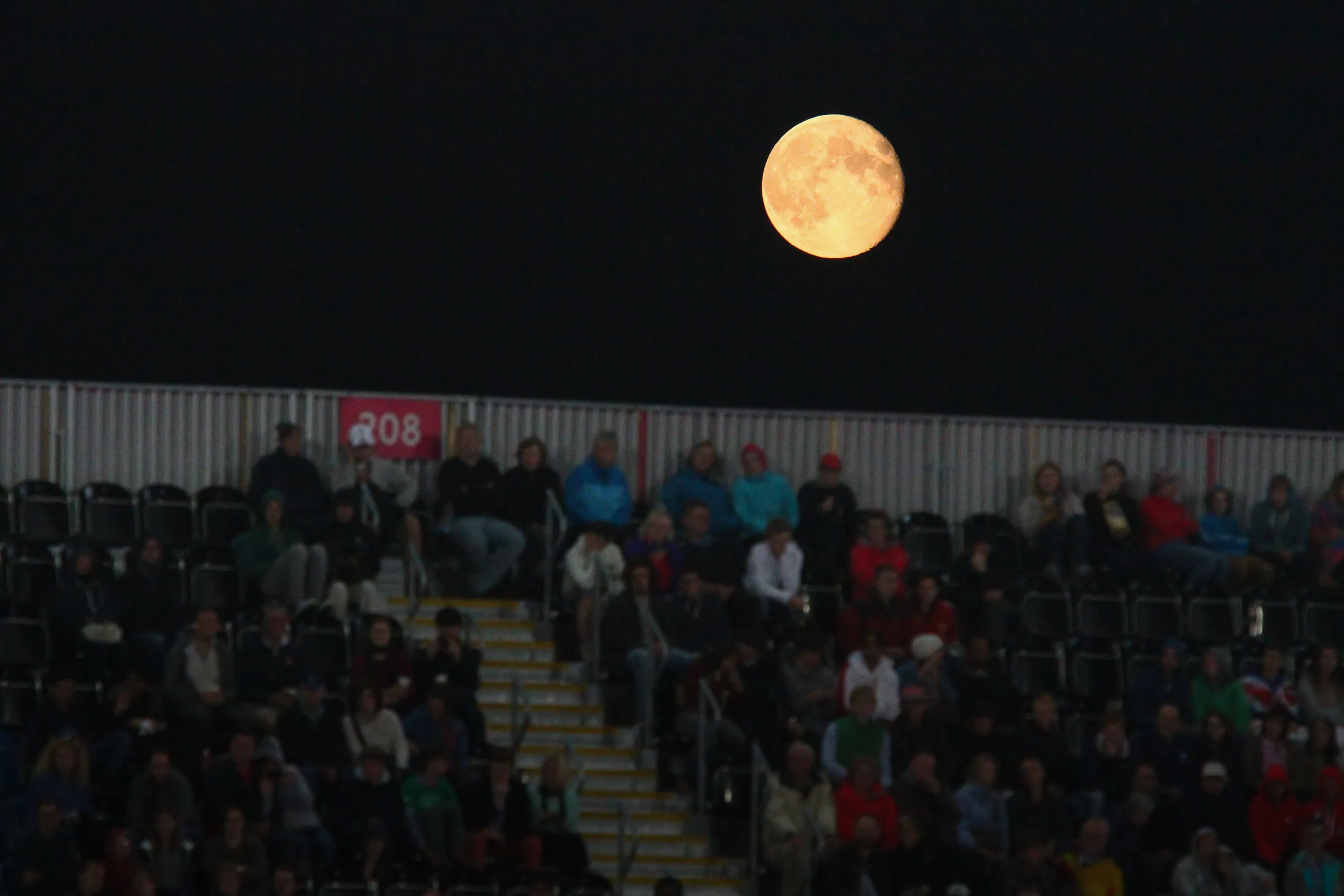 The Moon and Hockey Spectators
