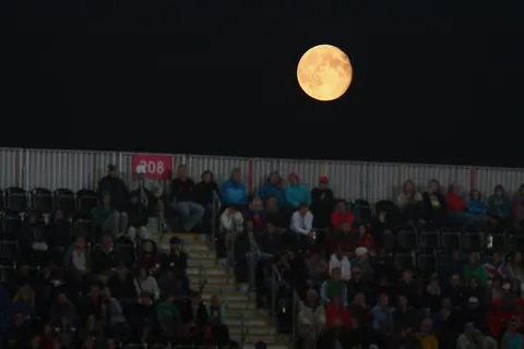 The Moon and Hockey Spectators