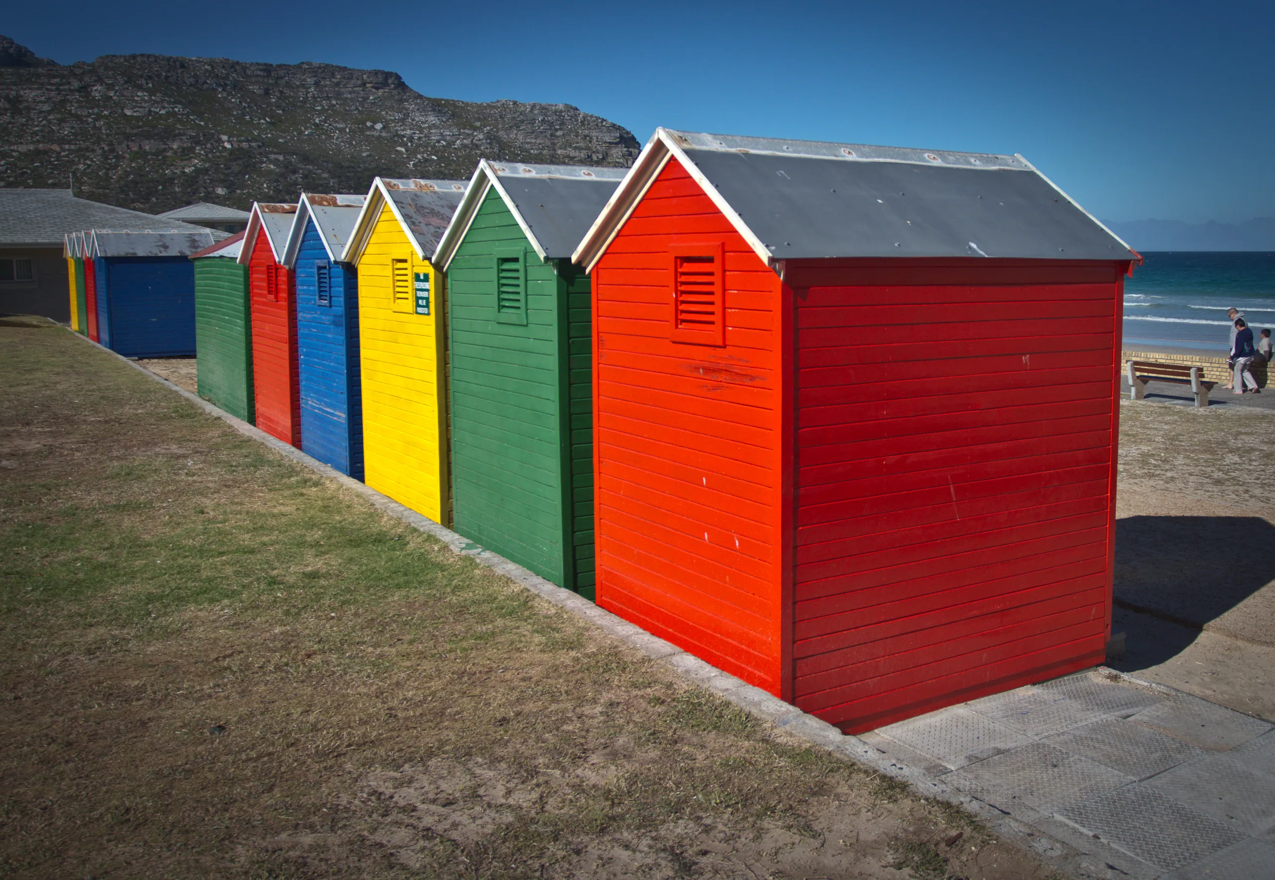 Beach huts at Fish Hoek