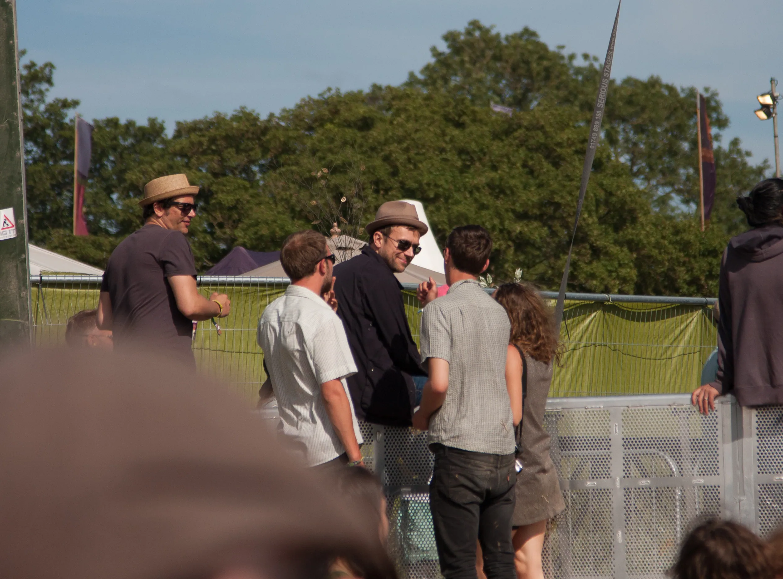 Damon Albarn gets noticed at the West Holts Stage