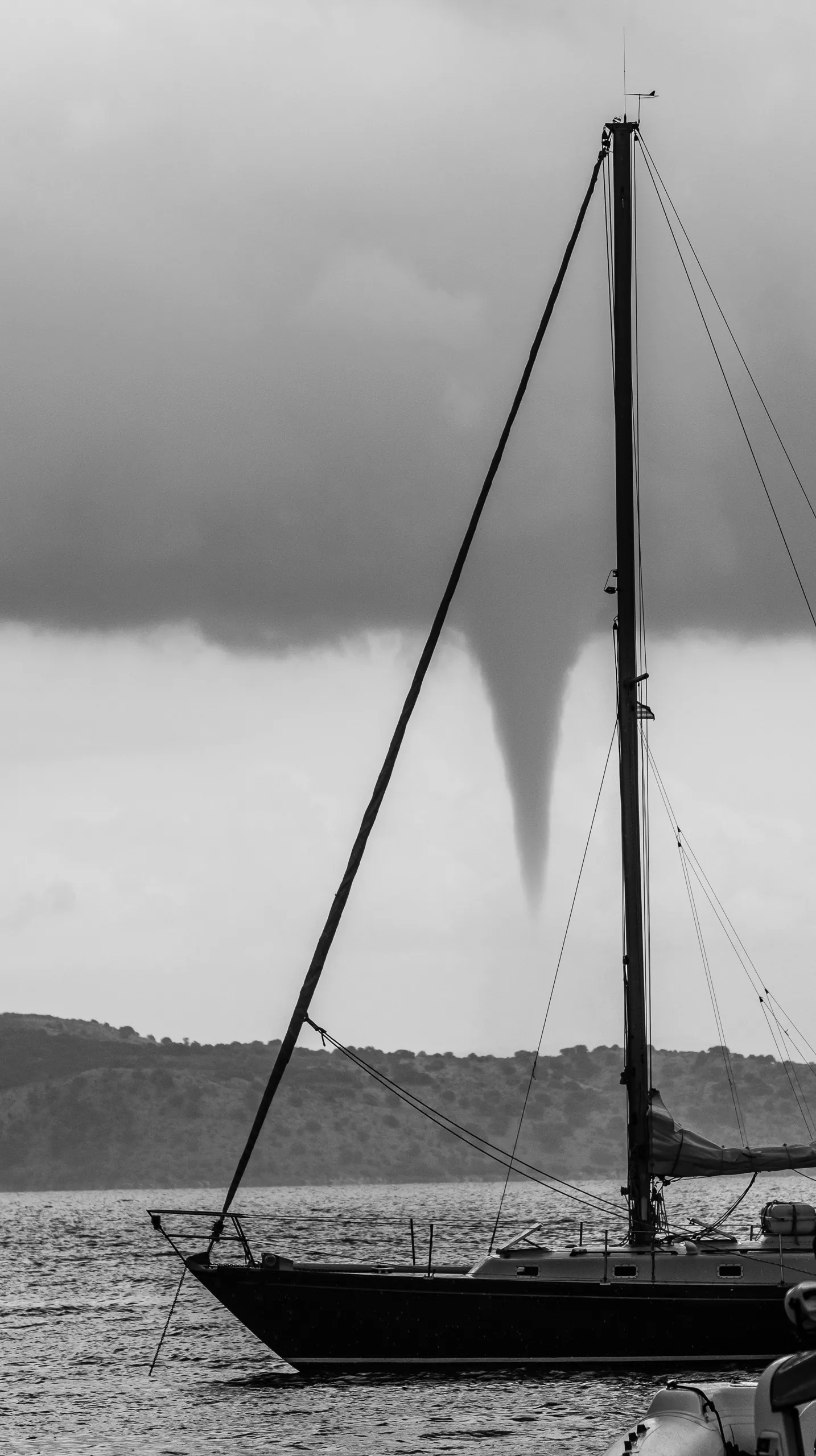 Water spout near Albania