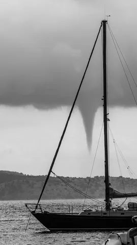 Water spout near Albania