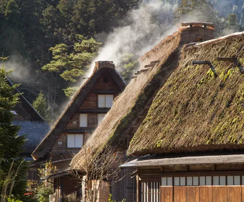 Gassho-zukuri farmhouses, Ogimachi, Shirakawa-go