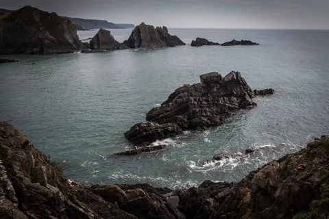 Coastline Detail, Hartland Quay Hotel
