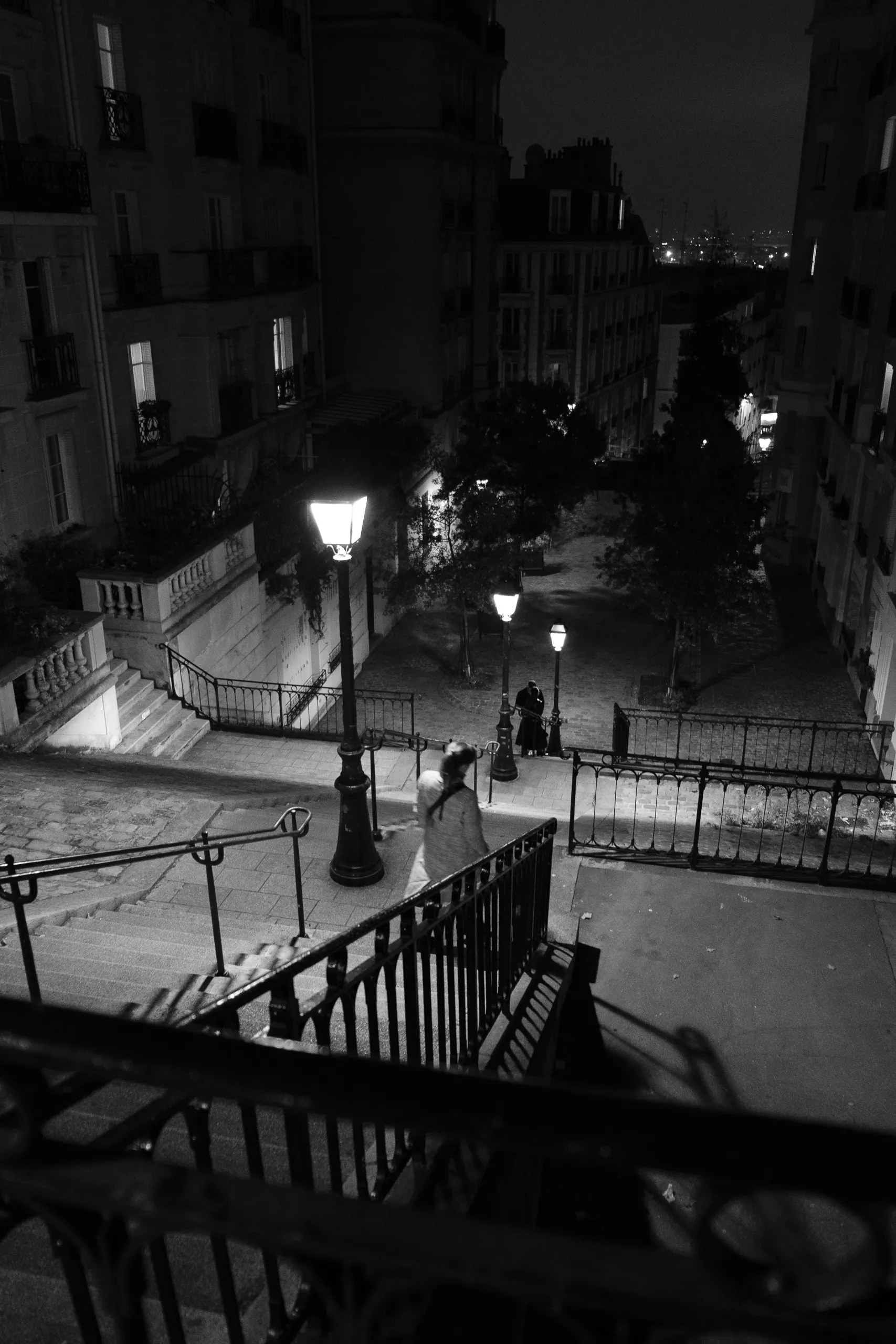 Montmartre steps by night