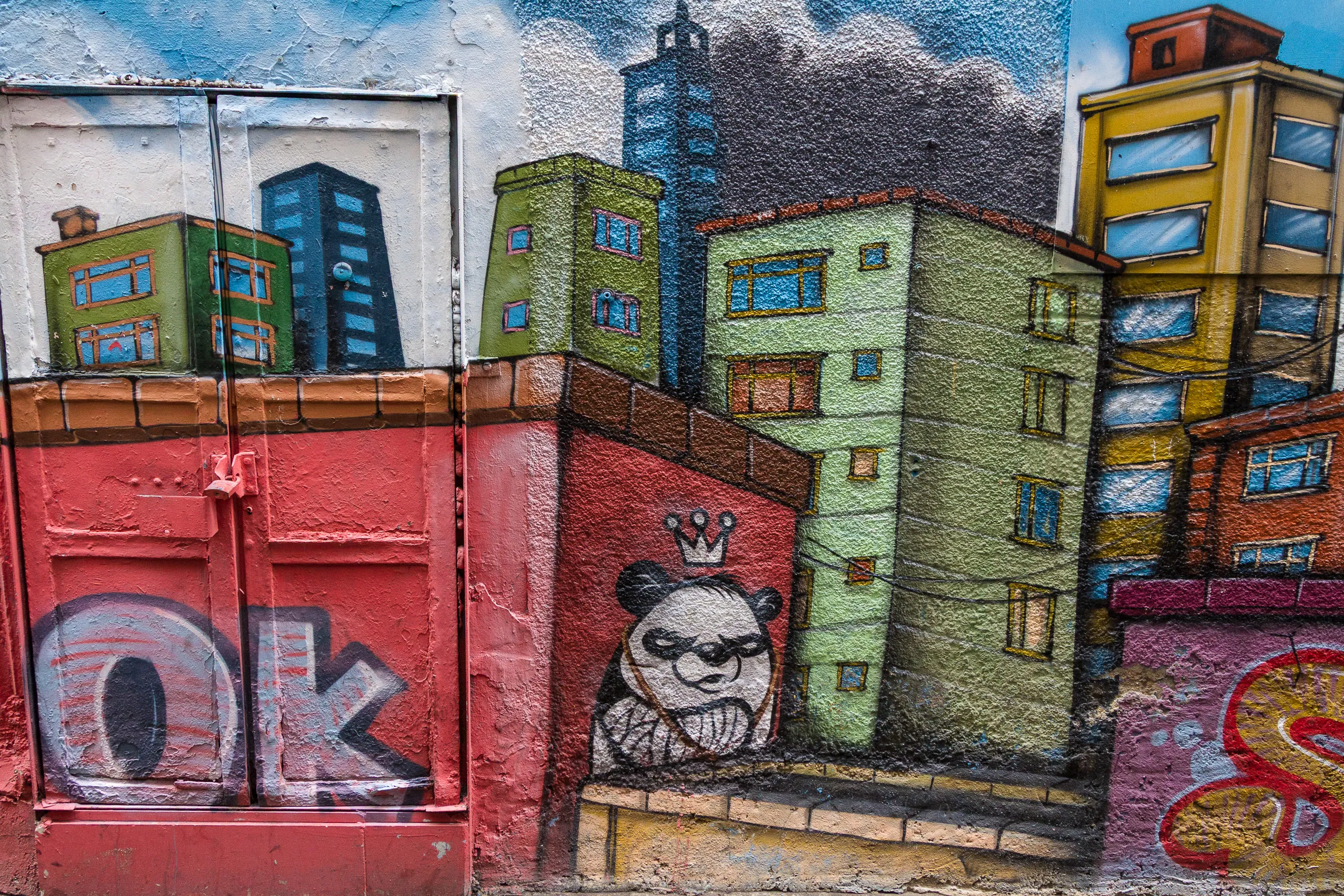 Angry Panda Street Art, Beyoglu
