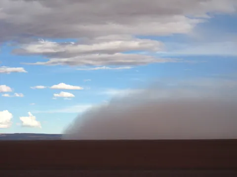 Leading edge of the dust storm