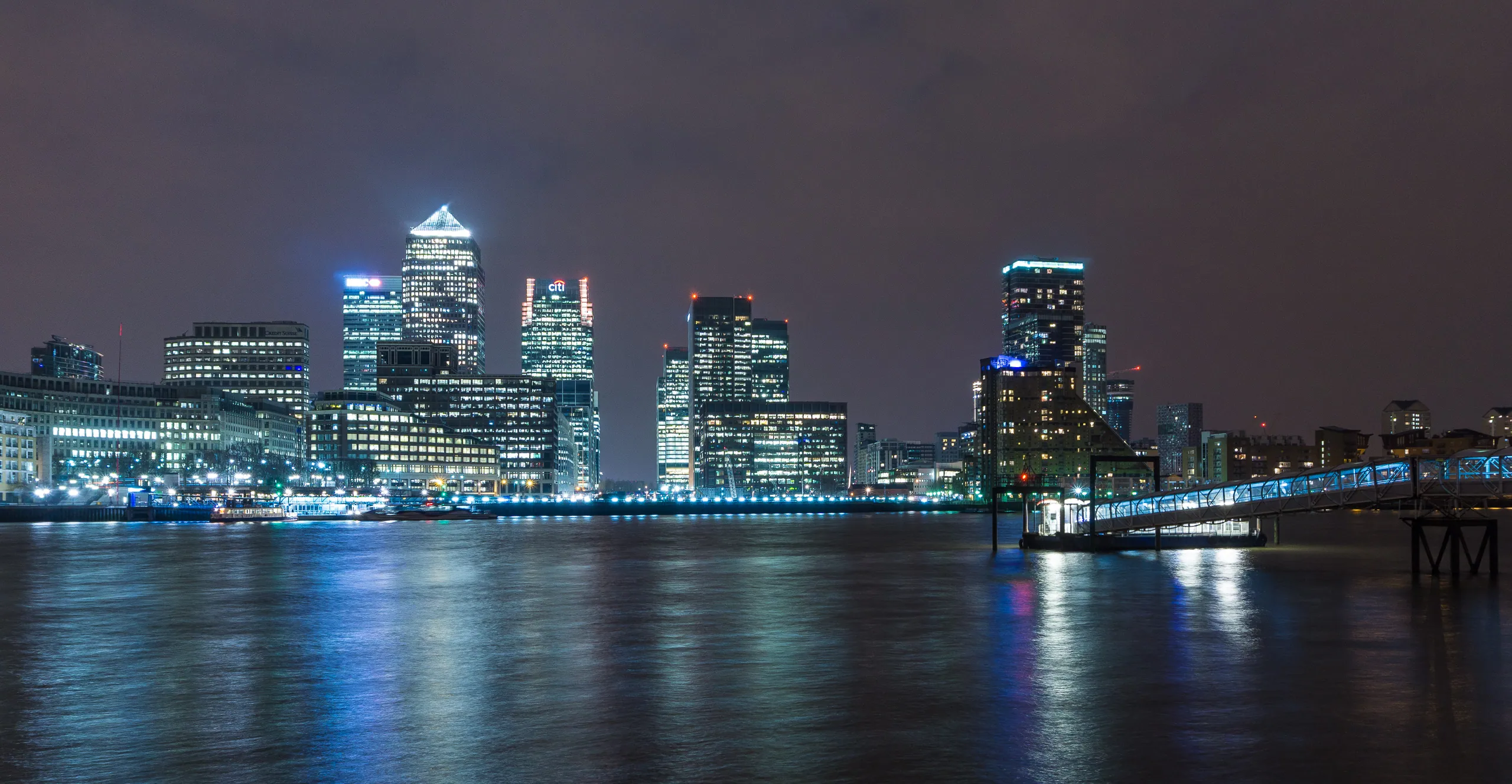 Canary Wharf by Night