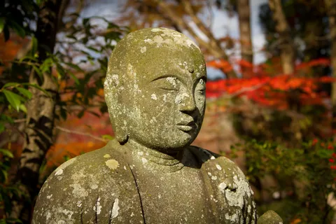 Buddha image in Eikando Temple, Kyoto
