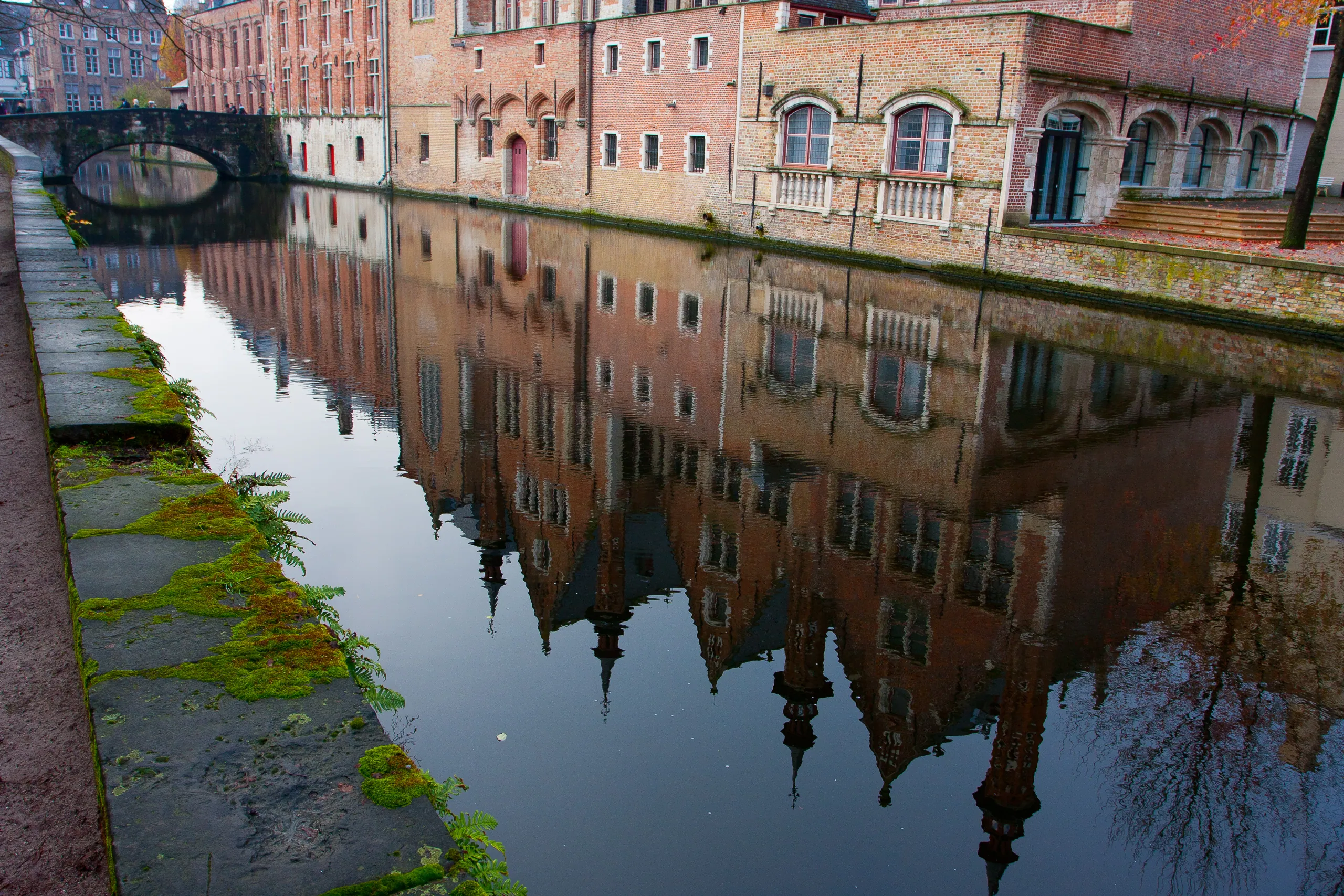 Bruges Canal Reflection
