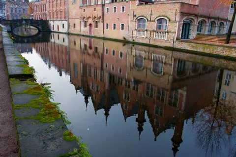 Bruges Canal Reflection