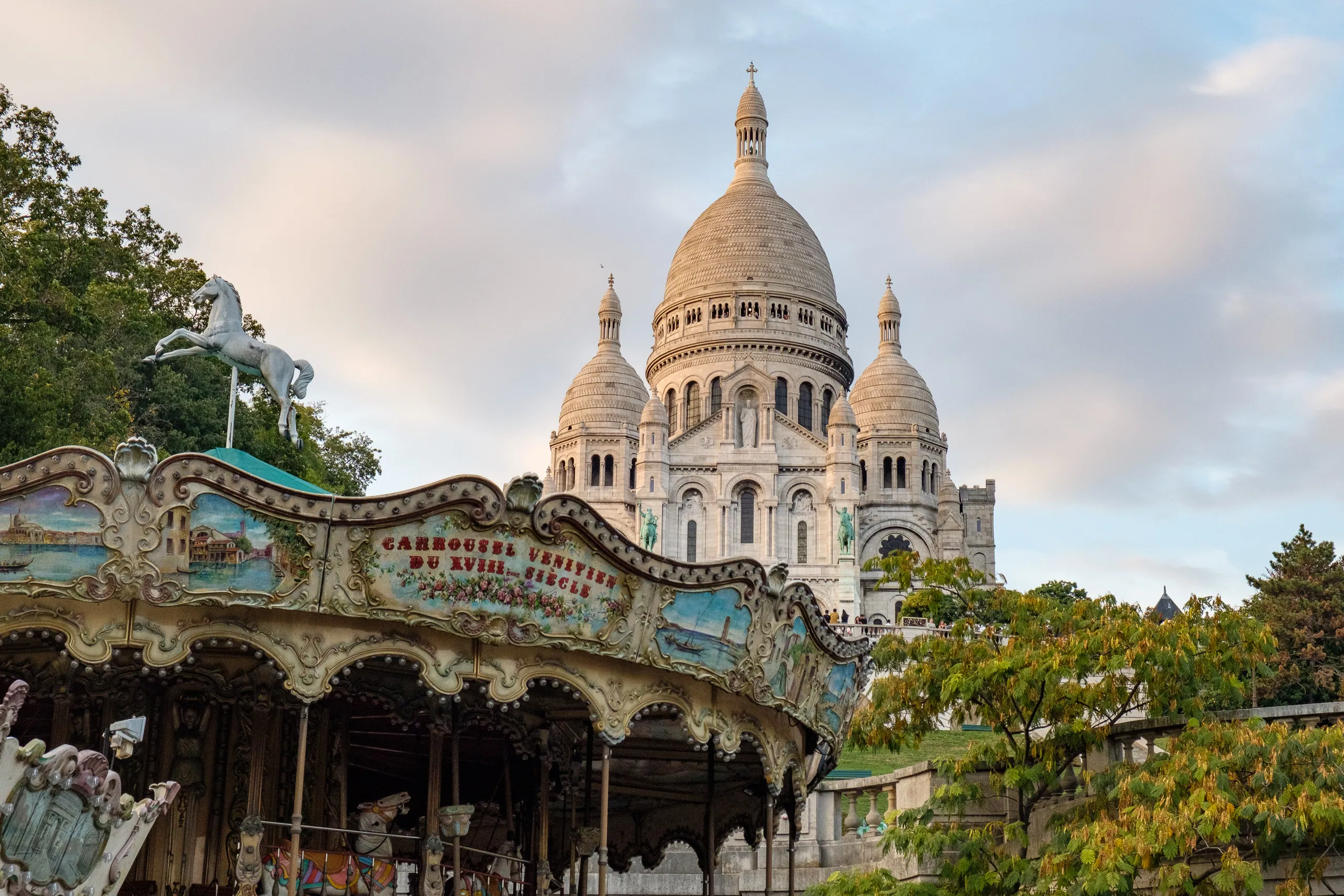 Merry-go-round and the Sacre Coeur