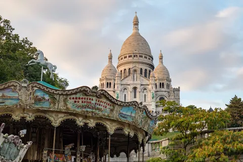 Merry-go-round and the Sacre Coeur