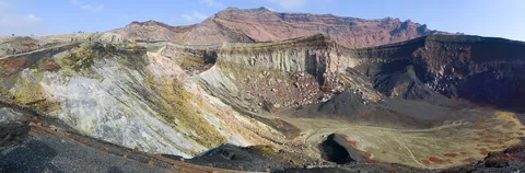 Mount Aso Crater Floor Panorama