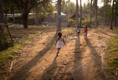 Village Children Playing, Gili Trawangan
