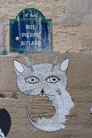 Street art in the Marais