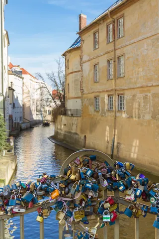 Love Locks on the Kampa Canal