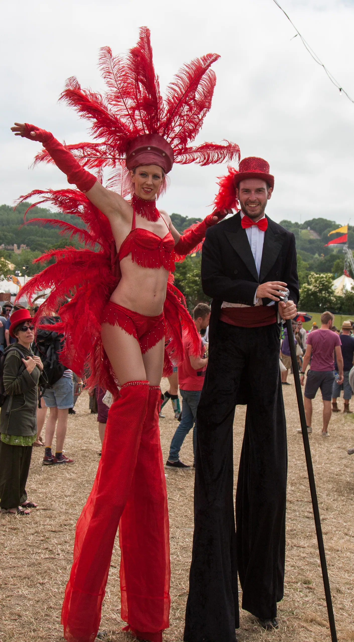 Glam Stilt Walkers, Theatre Field