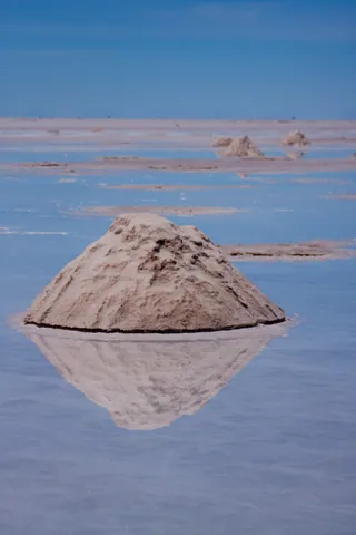 Salt piles ready for collection