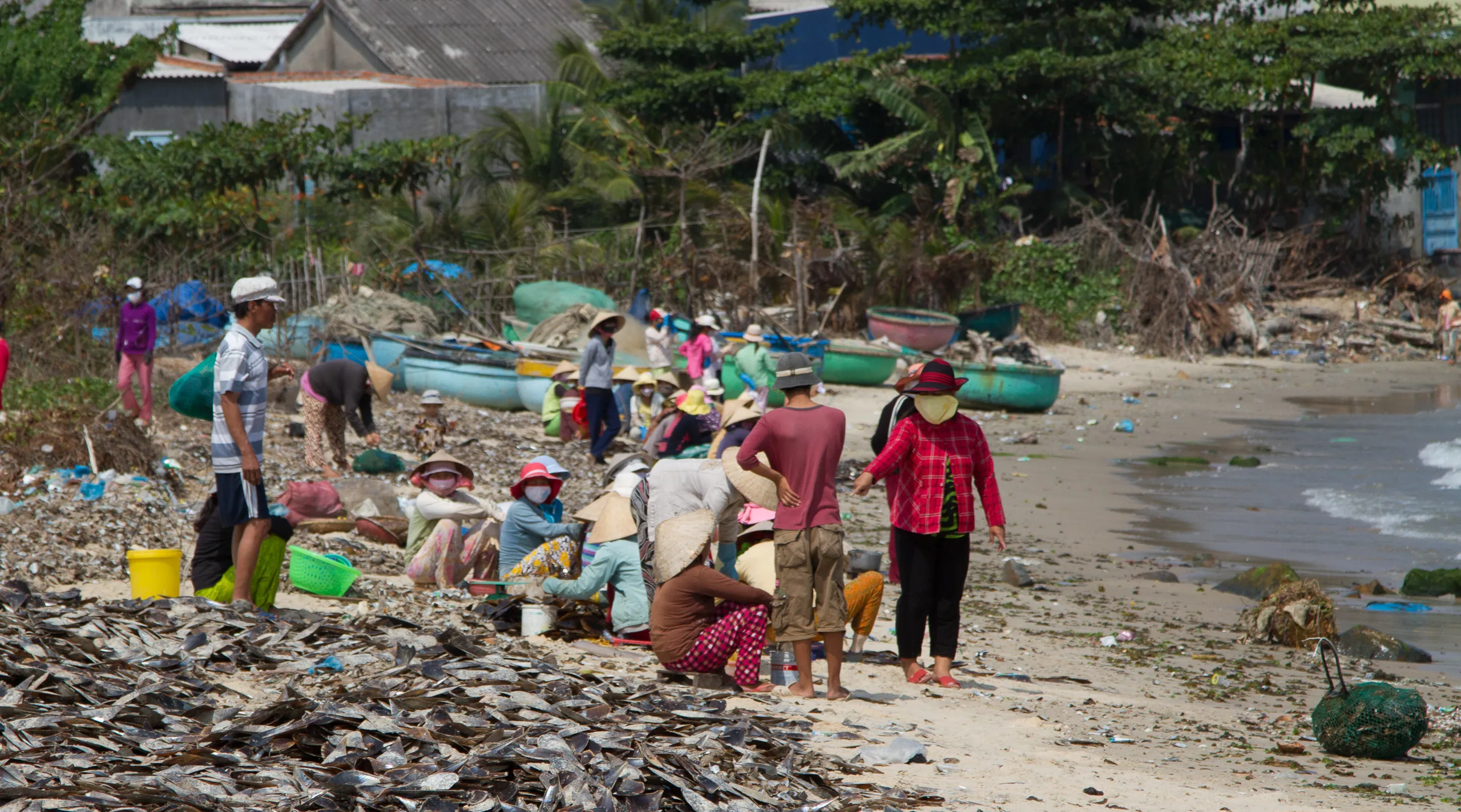 Fishermen on Phan Thiet Beach