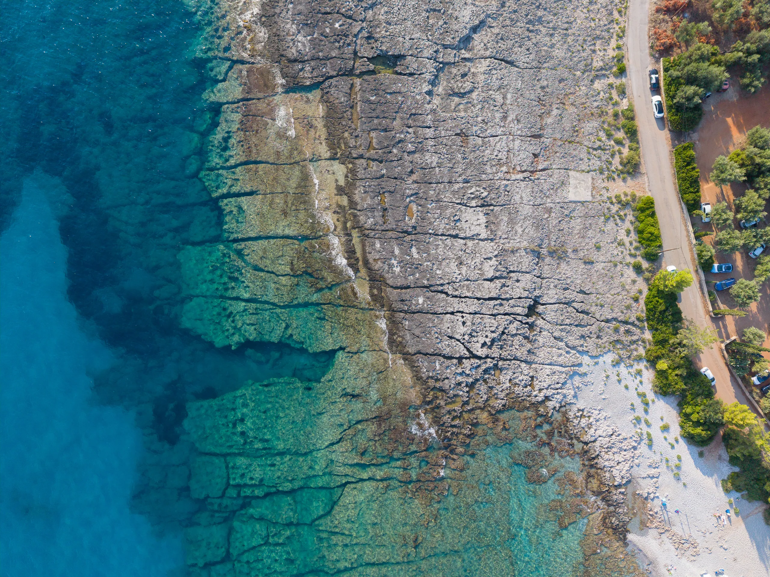 Kardamyli Coast from above