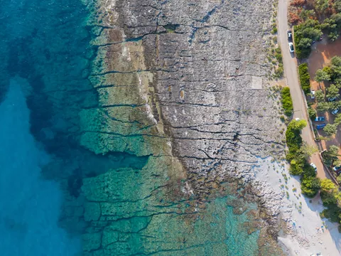 Kardamyli Coast from above