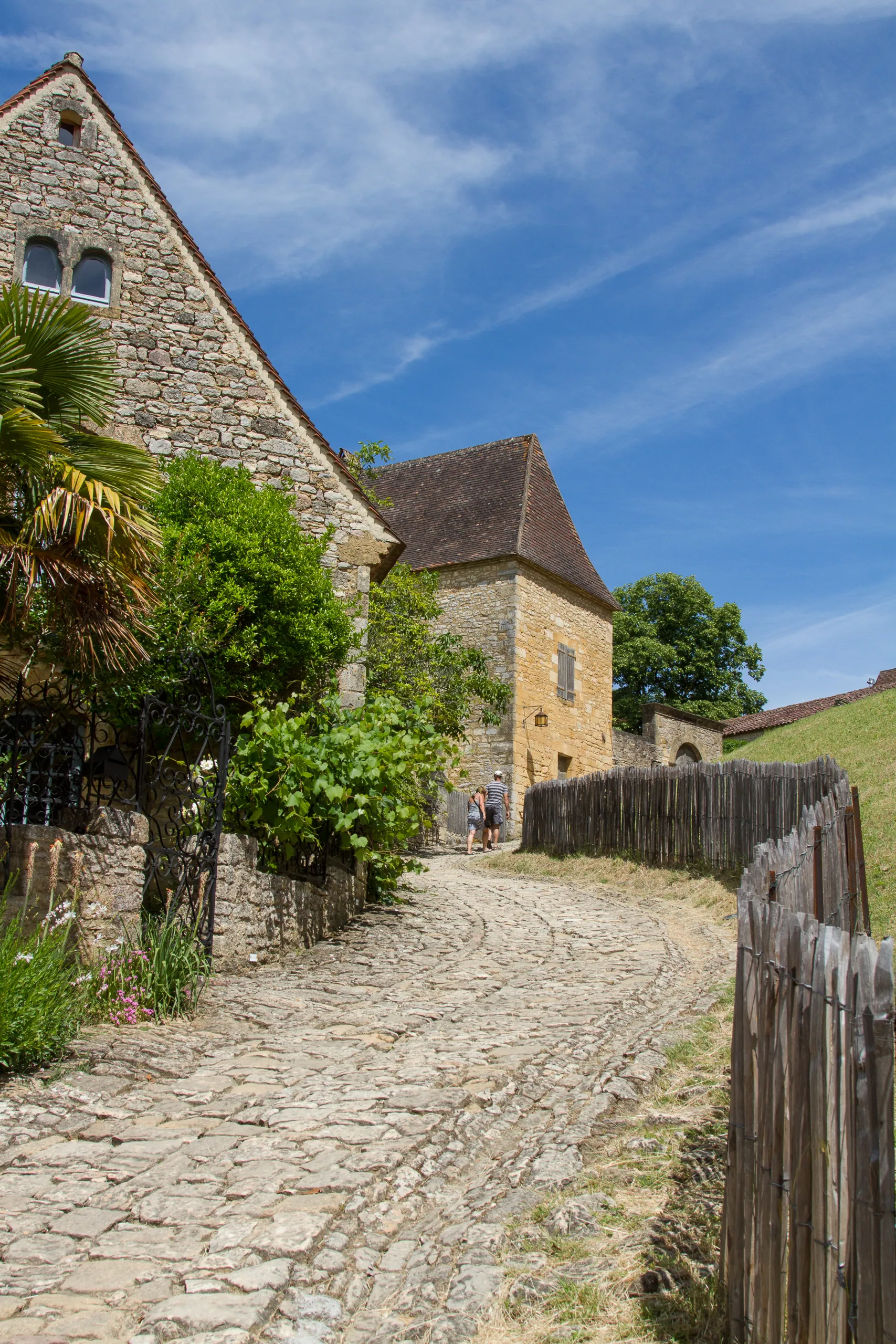 Road up to Chateau du Beynac-et-Cazenac