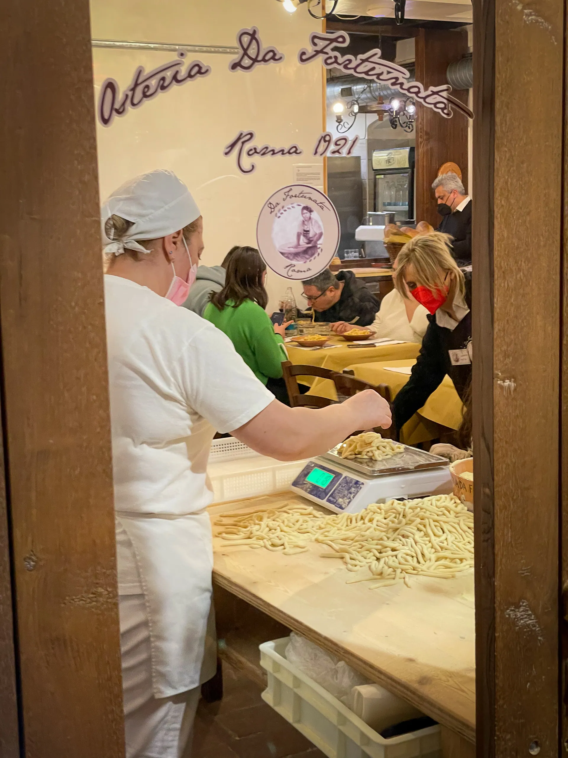 Pasta making, Osteria da Fortunata