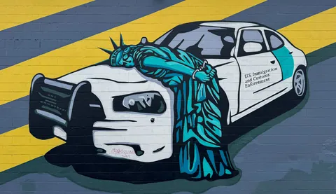 Anti-ICE street art, Las Vegas Arts District
