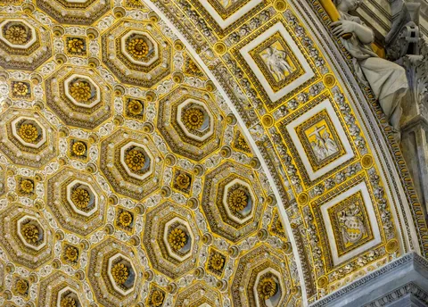 St Peter's Basilica - Ceiling Detail