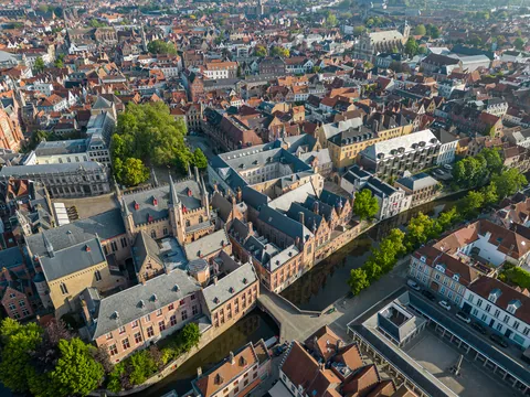 Central Bruges from Above