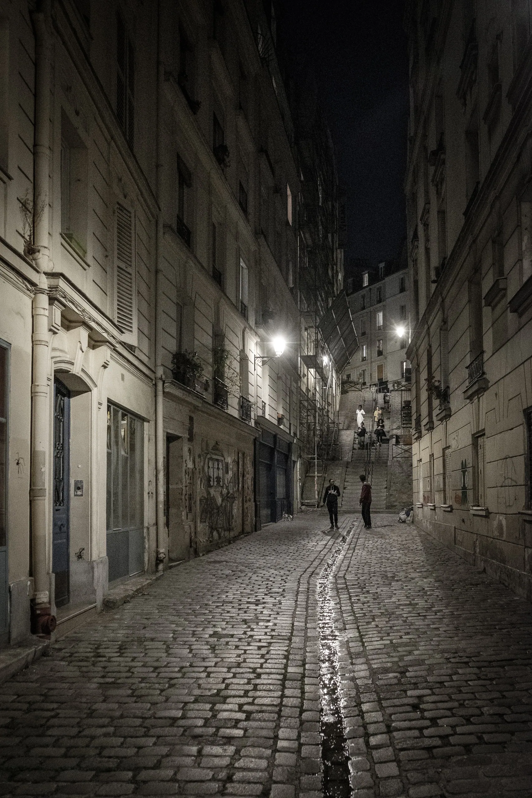 Montmartre Alley by Night