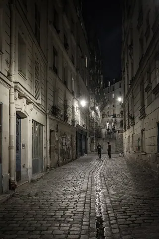 Montmartre Alley by Night