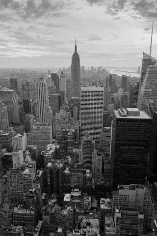 Midtown from Top of the Rock (B&W)