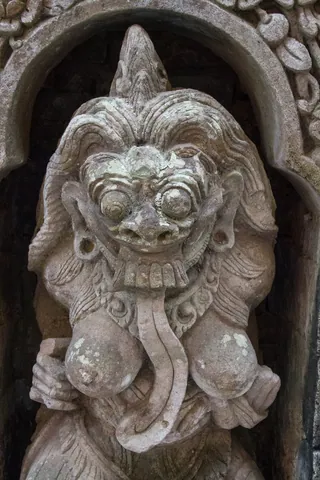 Busty Demon Statue, Ubud Palace