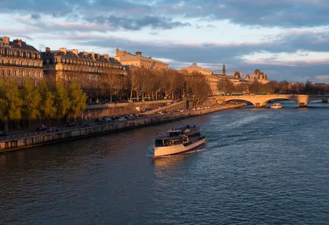 Sunset and the Rive Droite