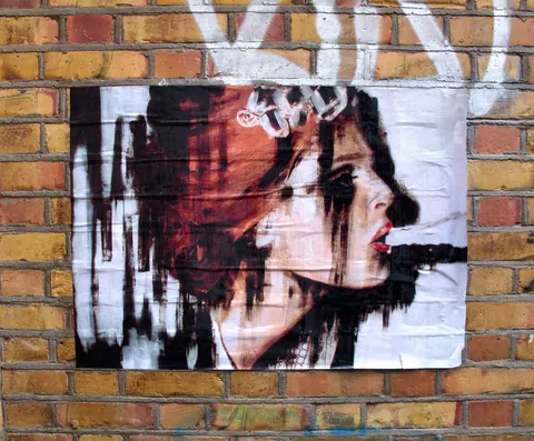 Brick Lane Woman Pasteup