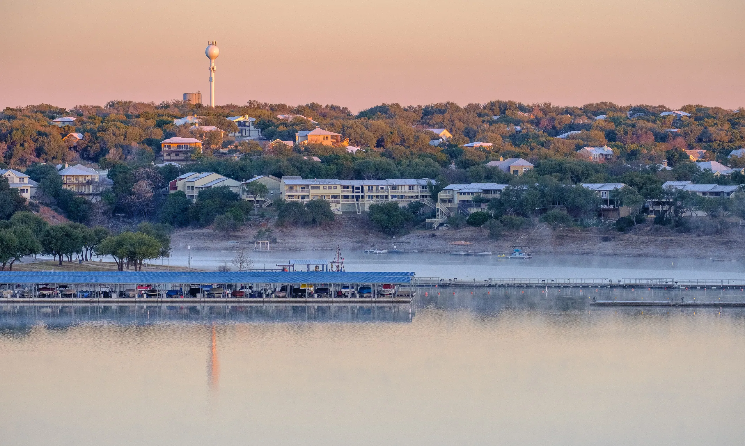 Lake Travis Misty Sunrise