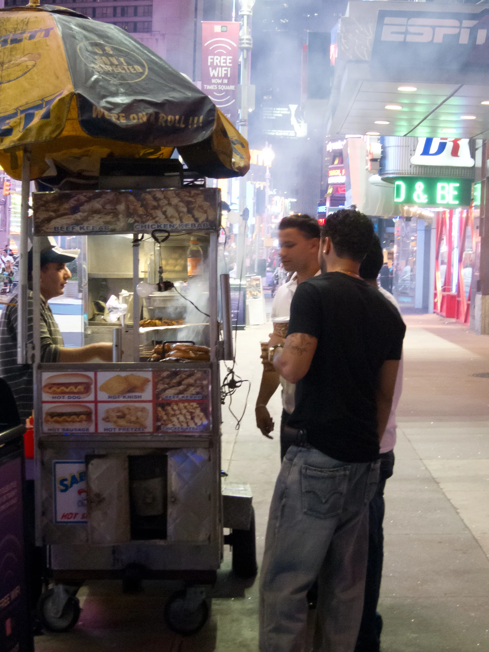 Times Square Hot Dog Stand