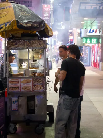 Times Square Hot Dog Stand