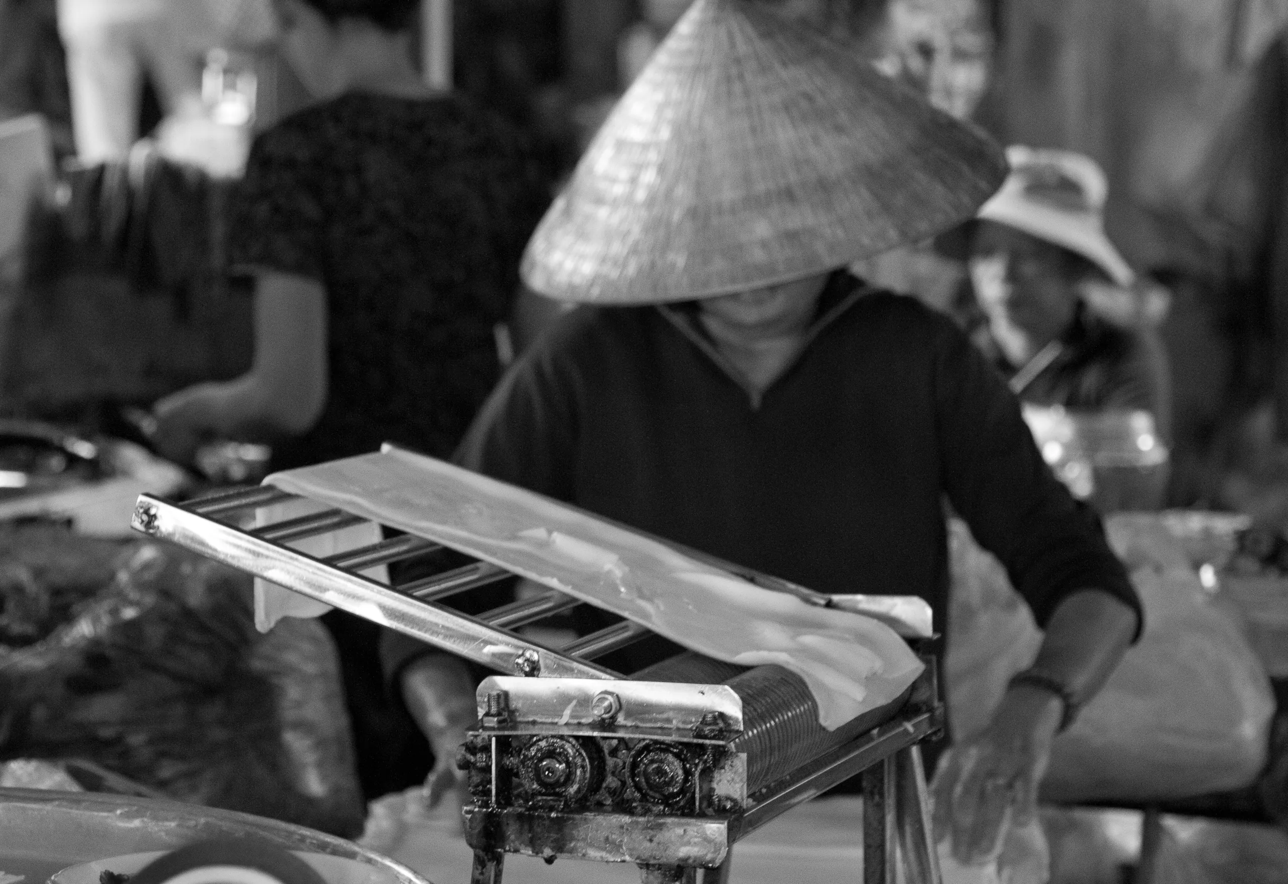 Making the noodles, Hoi An Central Market