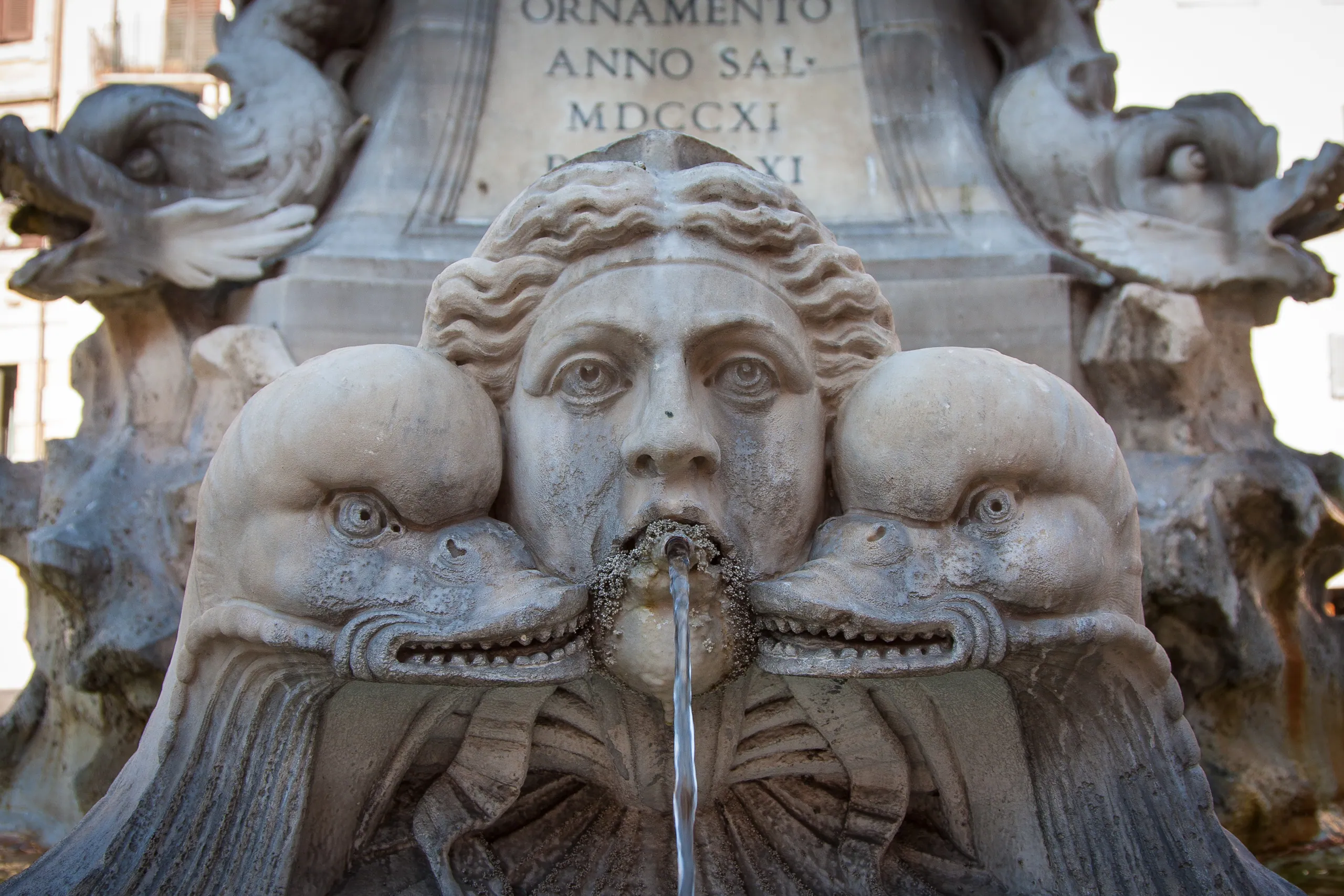Fountain in Piazza della Rotonda, Rome