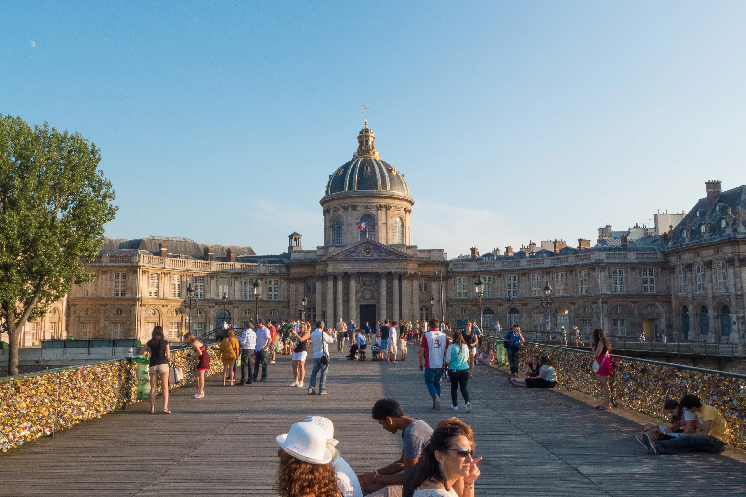 Pont des Arts and the Bibliotheque Mazarine, Paris