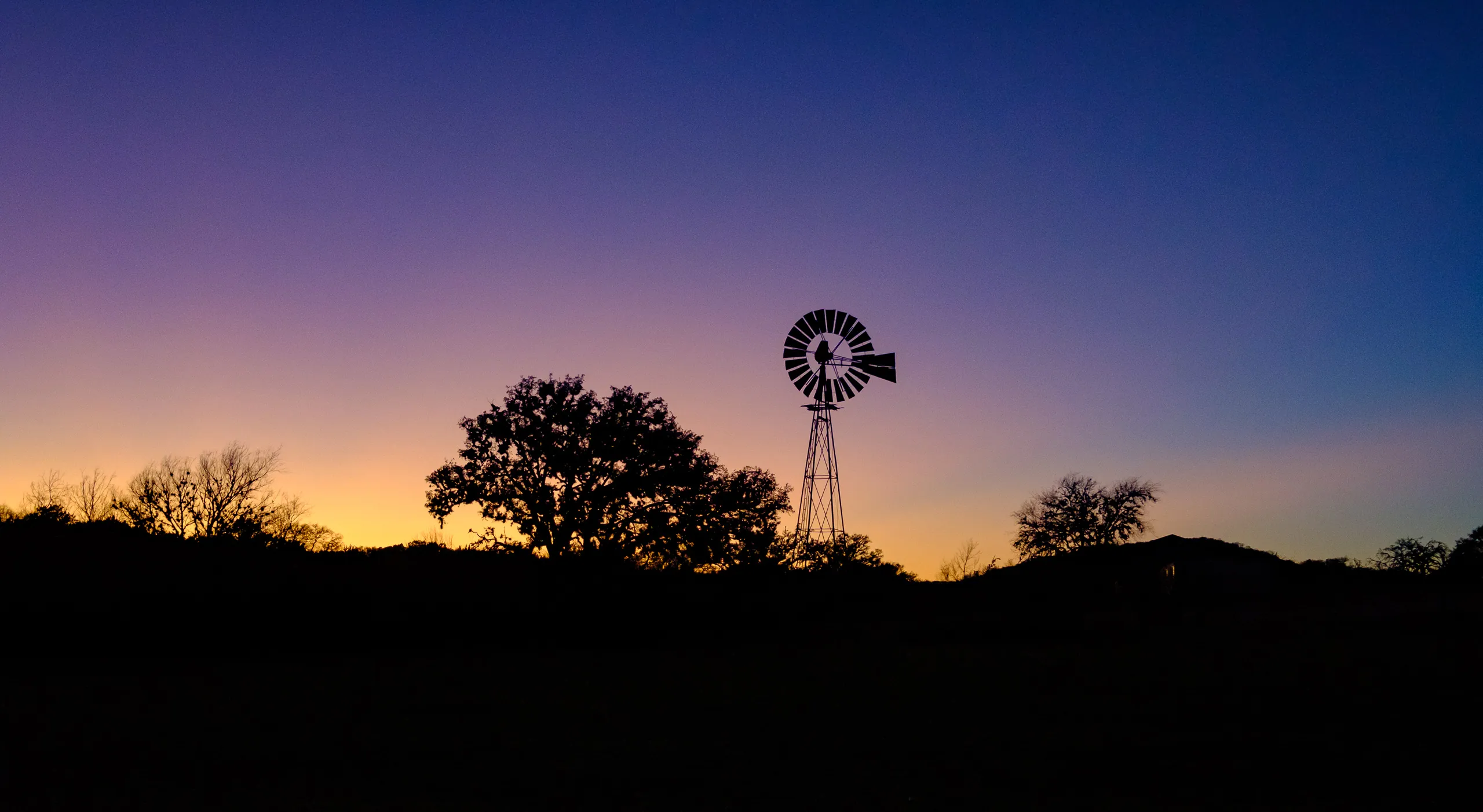Windmill at Sunset, Canyon Wren Ranch
