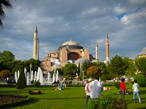 Hagia Sofia with Cloudy Sky