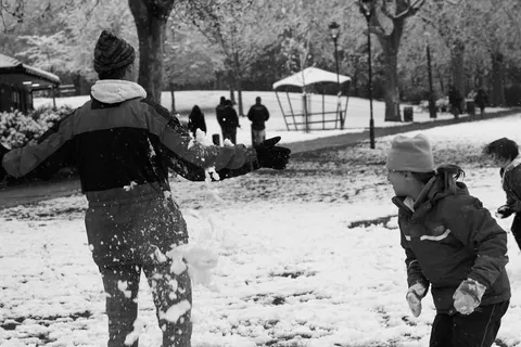 Snowball Fight in Paddington Rec