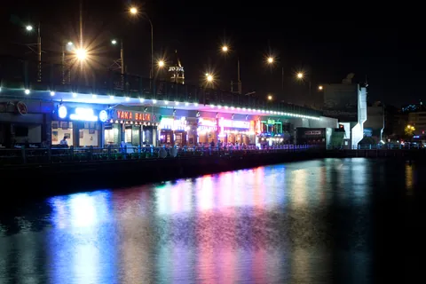 Galata Bridge at Night