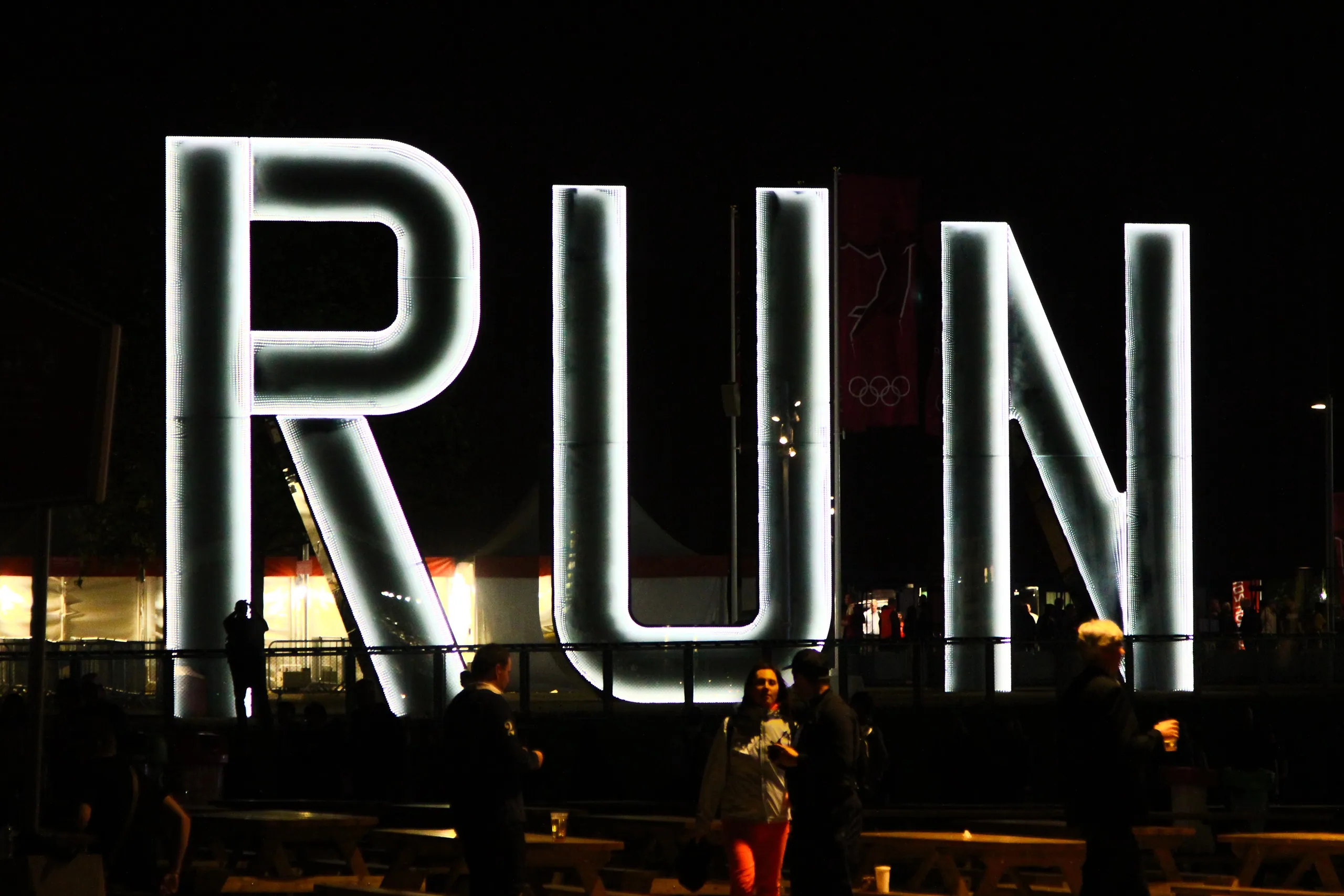 R.U.N. Outside Copper Box, Olympic Park