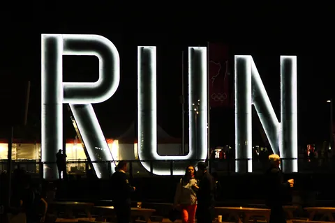 R.U.N. Outside Copper Box, Olympic Park