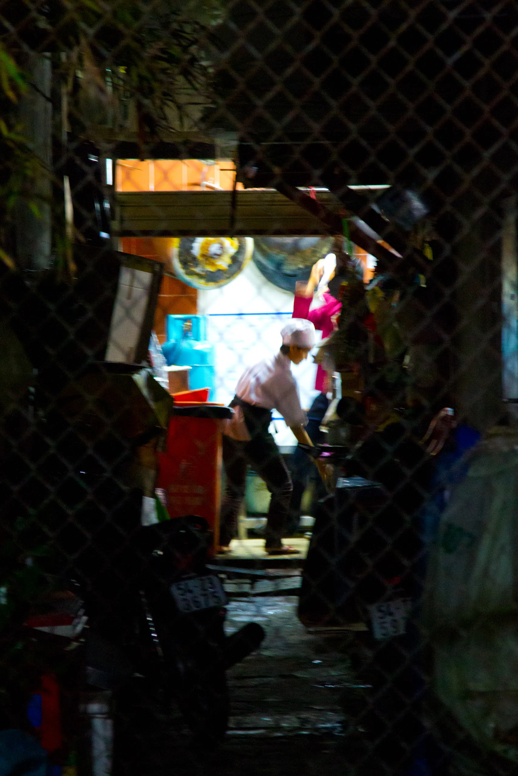 Late night kitchen work, Saigon